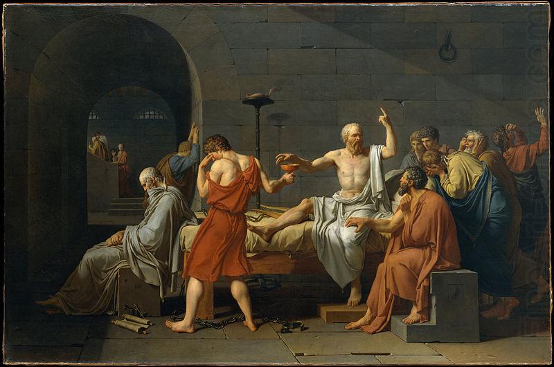 Jacques-Louis  David The Death of Socrates china oil painting image